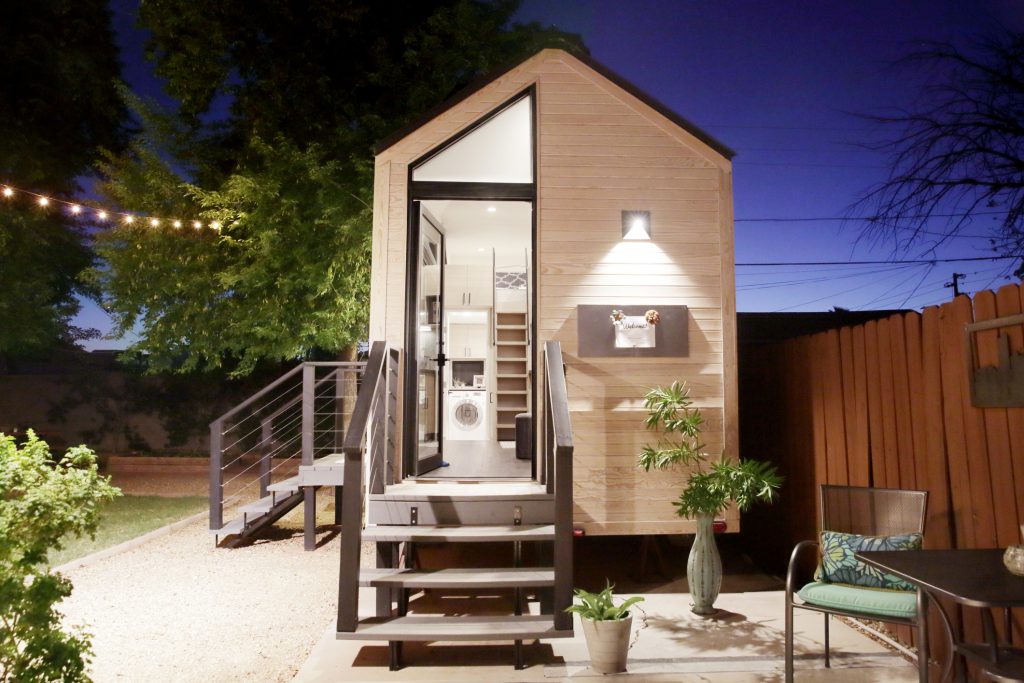 Tiny house dans un jardin